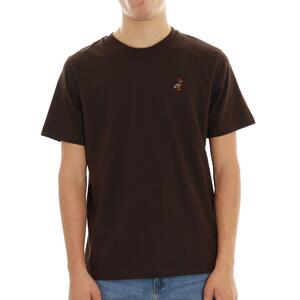 T-SHIRT RICAMO MARRONE